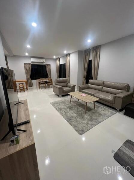 For Rent Detached House Passorn Prestige Bangna-Suvarnabhumi Bang Phli Samut Prakan hre00095, Samut Prakan, Bangphli Yai, Bang Plee, Samut Prakan, 3 Bedrooms, 190 sqm, Single Detached House For Rent, by Hero Realtor Co., Ltd., 500110743 - DDproperty.com