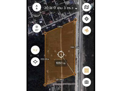 ขาย - ขายที่ดินเปล่า 20 ไร่ รังสิตคลอง6 ผั่งตะวันออก ถ.ธัญบุรี-วังน้อย ต.รังสิตเหนือ อ.ธัญบุรี ปทุมธา, ปทุมธานี
