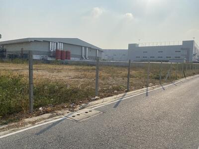 ขาย - ที่ดิน ถมแล้ว 3 ไร่ พื้นที่สีม่วง วัดบัวโรย บางนา - ตราด กม. 23, สมุทรปราการ