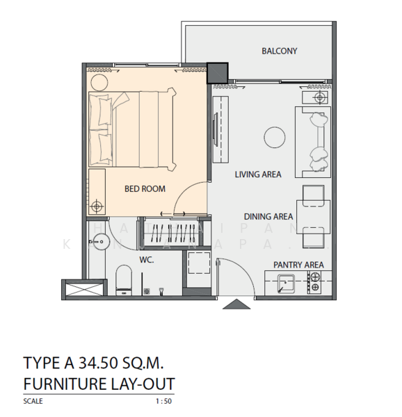 Grande Caribbean, Chon Buri (Pattaya), 492/2 Moo 12 Thappraya Rd, Nong Pru, Bang Lamung (Pattaya), Chon Buri (Pattaya), 1 Bedroom, 37 sqm, Condo For Sale, by Yoshida Co., Ltd., 500119007 - DDproperty.com