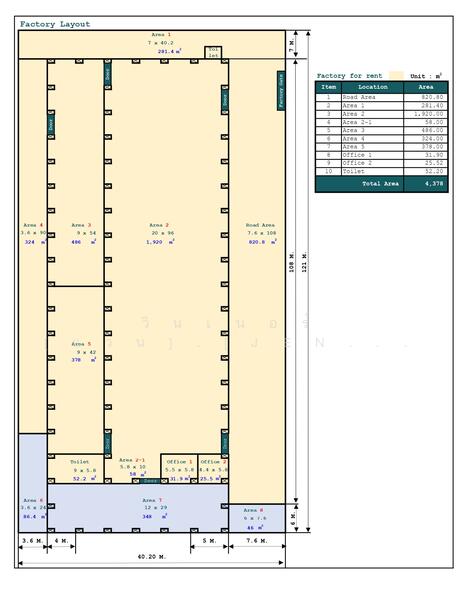 ให้เช่า - โรงงานให้เช่า | พื้นที่สีม่วง | ใกล้นิคมอุตสาหกรรมนวนคร, ปทุมธานี