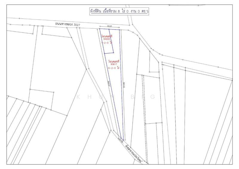 ขาย - ขายที่ดิน 8 ไร่ๆละ 4.7 ล้าน อยู่พื้นที่สีม่วงห่างท่าเรือแหลมฉบัง34กิโล หน้ากว้าง 60 เมตรติดถ.สาย3027, ชลบุรี