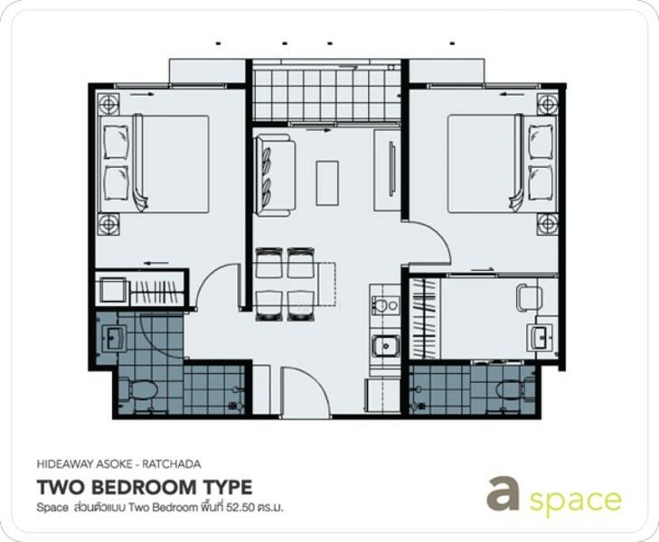 A Space Hideaway Asoke-Ratchada : เอ สเปซ ไฮด์อเวย์ อโศก-รัชดา, กรุงเทพ, 622 อโศก-ดินแดง, ดินแดง, ดินแดง, กรุงเทพ, 52 ตร.ม., คอนโด ขาย, โดย ญา, 500134396 - DDproperty.com