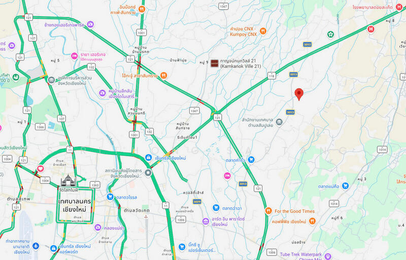 For Sale - Land for sale 244 sq.wa, Doi Suthep mountain views, 15 minutes from Central Festival, Chiang Mai