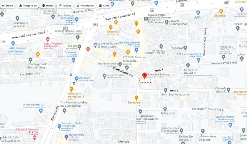 ให้เช่า - พื้นที่ร้านค้า ร้านอาหาร ห้องพัก ภายในอาคารอุดมโชค ซอยนวมินทร์ 74 แยก 1 เขตบึงกุ่ม, กรุงเทพ