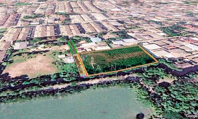 ขาย - ขายหรือให้เช่าที่ดินถมแล้ว 640 ตร.ว. ซอยติวานนท์ 25 แคราย ทำเลดี ใกล้รถไฟฟ้าสายสีชมพู, นนทบุรี