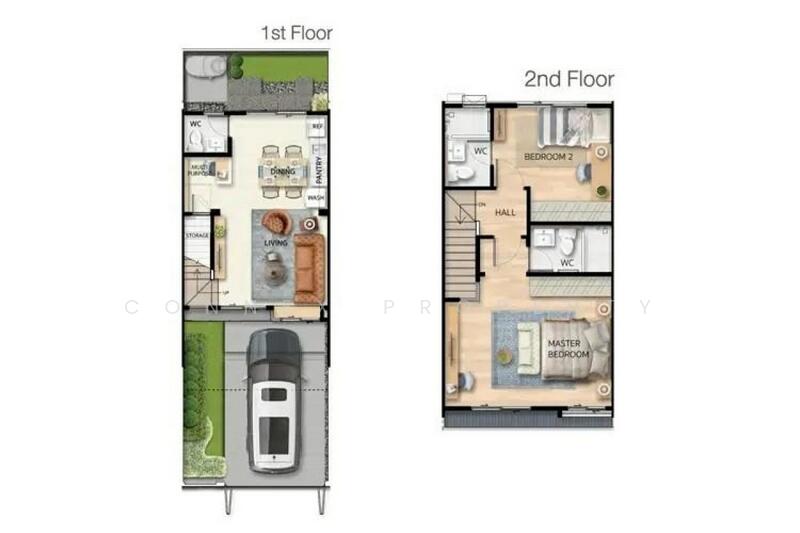 Indy Bangyai 2, Nonthaburi, Thod Phrakiat Road, Bang Mae Nang, Bang Yai, Nonthaburi, 2 Bedrooms, 150 sqm, Townhouse For Sale, by Connex Property, 500142215 - DDproperty.com