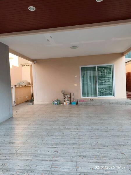 ให้เช่าบ้านแฝด ม.มณีรินทร์วิลเลจ หนองมน ชลบุรี, Chon Buri (Pattaya), Saen Suk, Muang Chon Buri, Chon Buri (Pattaya), 3 Bedrooms, 120 sqm, Semi-Detached House (Twin House) For Rent, by Dusit Saengfa, 500143158 - DDproperty.com