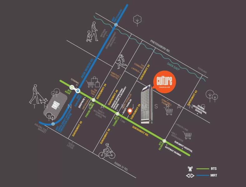 Culture Thonglor, Bangkok, Soi Sukhumvit 59, Sukhumvit Road, Khlong Tan Nua, Watthana, Bangkok, 2 Bedrooms, 52 sqm, Condo For Sale, by Thanida Kimsrang, 500143636 - DDproperty.com