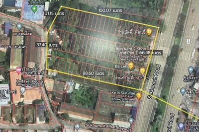 ขาย - ขายที่ดินพัทยาเหนือ ติดถนนสุขุมวิท บางละมุง ชลบุรี Prime Area, ชลบุรี