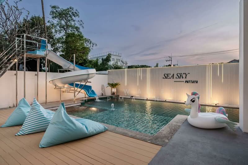 พูลวิลล่าสไตล์ Coastal ให้เช่า นาจอมเทียน, ชลบุรี, หนองปรือ, บางละมุง, ชลบุรี, 400 ตร.ม., วิลล่า ให้เช่า, โดย Pukkawadee Thapmathi, 500143689 - DDproperty.com