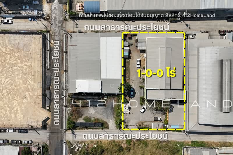 For Sale - ขาย โกดัง-โรงงาน 1,500 ตร.ม. เนื้อที่ 1-3-49 ไร่ ผังสีม่วง ติดถนน 3 ด้าน บางเสาธง สมุทรปราการ, Samut Prakan