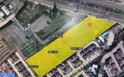 ขาย - ขายที่ดินราชพฤกษ์ ติดถนนนครอินทร์ บางขนุน บางกรวย ใกล้มหาวิทยาลัยราชพฤกษ์, นนทบุรี