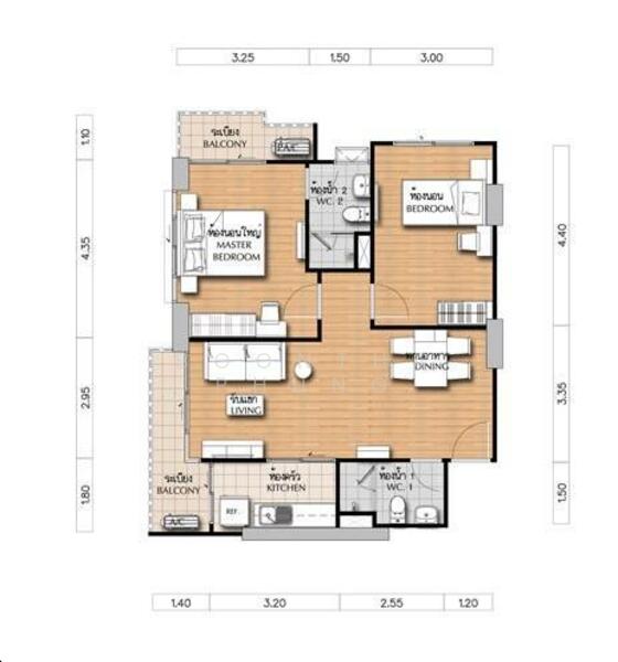 Supalai Veranda Rattanathibet, Nonthaburi, 299 11 Rattanathibet Rd, Bang Kra So, Muang Nonthaburi, Nonthaburi, 2 Bedrooms, 76 sqm, Condo For Rent, by Boontha Phung, 500145193 - DDproperty.com