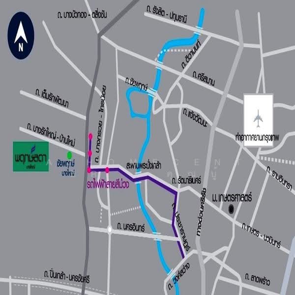 Prueklada Bangyai 2 : พฤกษ์ลดา บางใหญ่ 2, นนทบุรี, ทางหลวงชนบท นนทบุรี 1009, บางแม่นาง, บางใหญ่, นนทบุรี, 160 ตร.ม., บ้านเดี่ยว ขาย, โดย AJHOMECENTER - คุณบู้, 500145543 - DDproperty.com