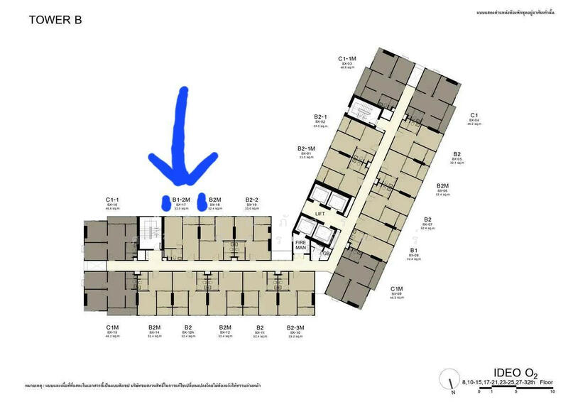IDEO O2 Bangna, Bangkok, 195 Sanphawut Road, Bang Na Tai, Bang Na, Bangkok, 1 Bedroom, 34 sqm, Condo For Rent, by ปัณณภัสร์​ ศรี​พัชร​พัช​ร์, 500146349 - DDproperty.com