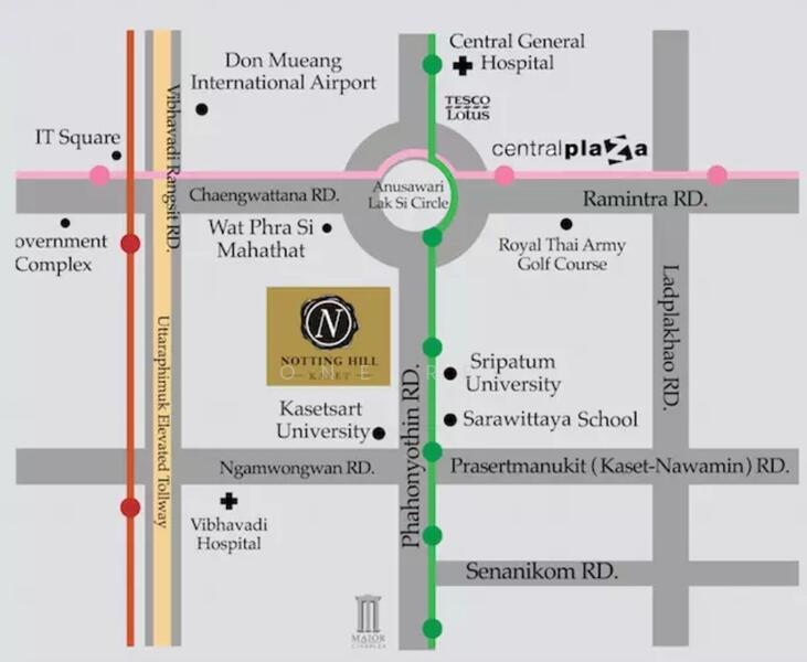 Notting Hill Phahol-Kaset, Bangkok, 57 Phahonyothin Road, Anusaowari, Bang Khen, Bangkok, 1 Bedroom, 34 sqm, Condo For Sale, by One Re., 500146869 - DDproperty.com