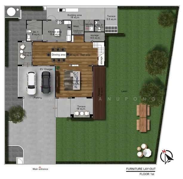 Ladawan Srinakarin, Samut Prakan, Srinakarin Road, Bang Kaeo, Bang Plee, Samut Prakan, 4 Bedrooms, 350 sqm, Single Detached House For Rent, by Saowaluk Anupong, 500147695 - DDproperty.com