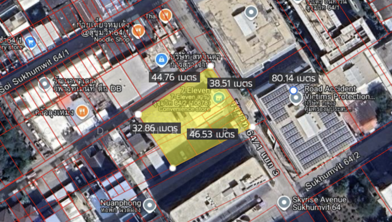 Land Sukhumvit 64/1 Near Sukhumvit Road, Bangkok, Bang Na, Bang Na, Bangkok, , 1,616 sqm, Land For Sale, by Chidaphar Beawlek, 500148506 - DDproperty.com