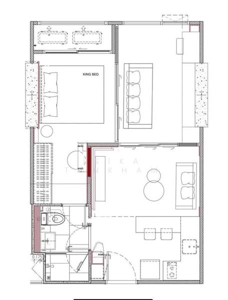 Mazarine Ratchayothin, Bangkok, Soi Phahonyothin 30, Phahonyothin Road, Chan Kasem, Chatuchak, Bangkok, 1 Bedroom, 42 sqm, Condo For Rent, by Isika Tonkham, 500148604 - DDproperty.com