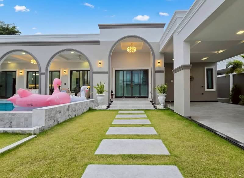 บ้านพลูวิลล่าสร้างใหม่ พัทยา-สยามคันทรีคลับ หลังใหญ่พื้นที่เยอะ, Chon Buri (Pattaya), Nong Pru, Bang Lamung (Pattaya), Chon Buri (Pattaya), 4 Bedrooms, 308 sqm, Single Detached House For Sale, by ปรวรรณ ธนกิจวานนท์, 500148687 - DDproperty.com