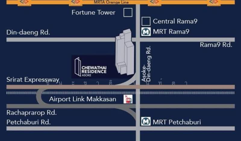 Chewathai Residence Asoke, กรุงเทพ, 222 ถนนอโศก - ดินแดง, มักกะสัน, ราชเทวี, กรุงเทพ, 32 ตร.ม., คอนโด ขาย, โดย ชนะชาติ นนท์ตา, 500148845 - DDproperty.com