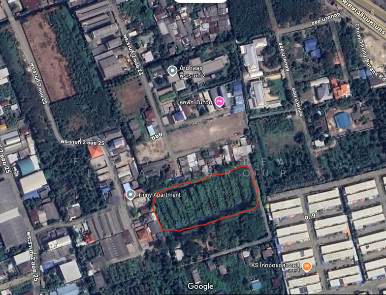 For Sale - ขายที่ดินเปล่า ถ.พระราม2ซอย25 ใกล้รพ.บางกอก9 รพ.บางมด เซ็นทรัลพระราม2 บิ๊กซี ทางด่วน, Bangkok