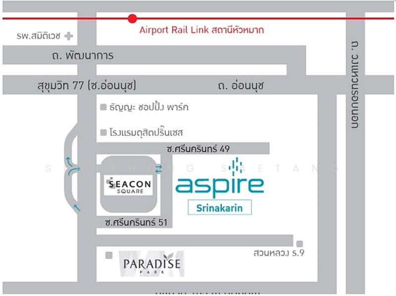 Aspire Srinakarin, Bangkok, 49 Soi Srinakarin 49, Nong Bon, Prawet, Bangkok, 1 Bedroom, 30 sqm, Condo For Rent, by Sirithong Saetang, 500149104 - DDproperty.com