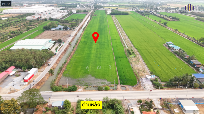 For Sale - ขายที่ดินเปล่า ติดถนน 3 ด้าน!! แปลงสี่เหลี่ยมสวย ขายที่ดิน 32 ไร่เศษ กาญจนาภิเษก คลองกำนันเยื้อน, Pathum Thani