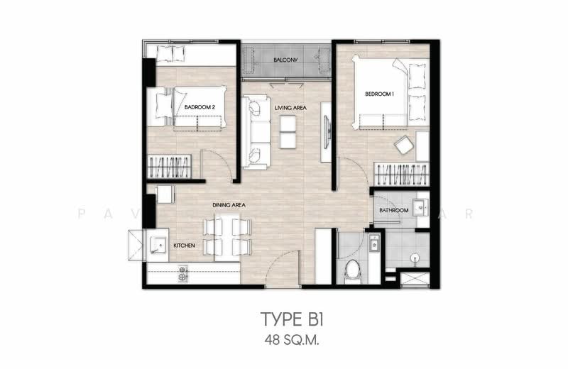 The Excel Hideaway Sukhumvit 50, Bangkok, 1112 Roem Charoen Alley, Phra Kanong, Khlong Toei, Bangkok, 2 Bedrooms, 50 sqm, Condo For Rent, by Pavana Sirikogar, 500149567 - DDproperty.com