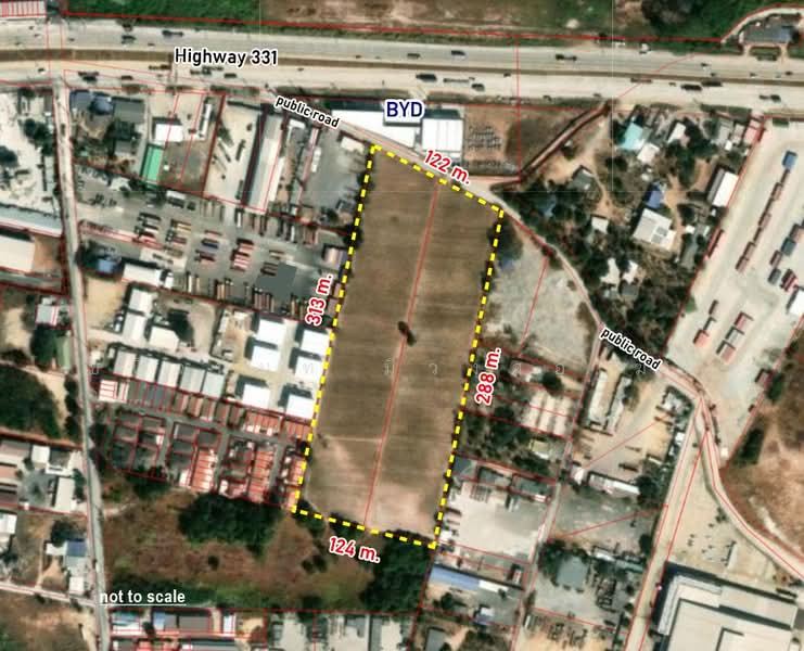 Purple Zone Land 22.5 Rai in Sriracha near Pinthong Industrial Park, Chon Buri (Pattaya), Nong - Kham, Si Racha, Chon Buri (Pattaya), , 36,096 sqm, Land For Sale, by Chanitnun Mewongukote, 500149854 - DDproperty.com