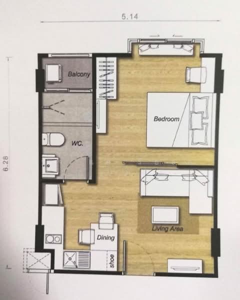 S1 Rama 9, Bangkok, Rama 9 Road, Suan Luang, Suan Luang, Bangkok, 1 Bedroom, 33 sqm, Condo For Sale, by AREA66 Real Estate Co.,Ltd, 500150969 - DDproperty.com