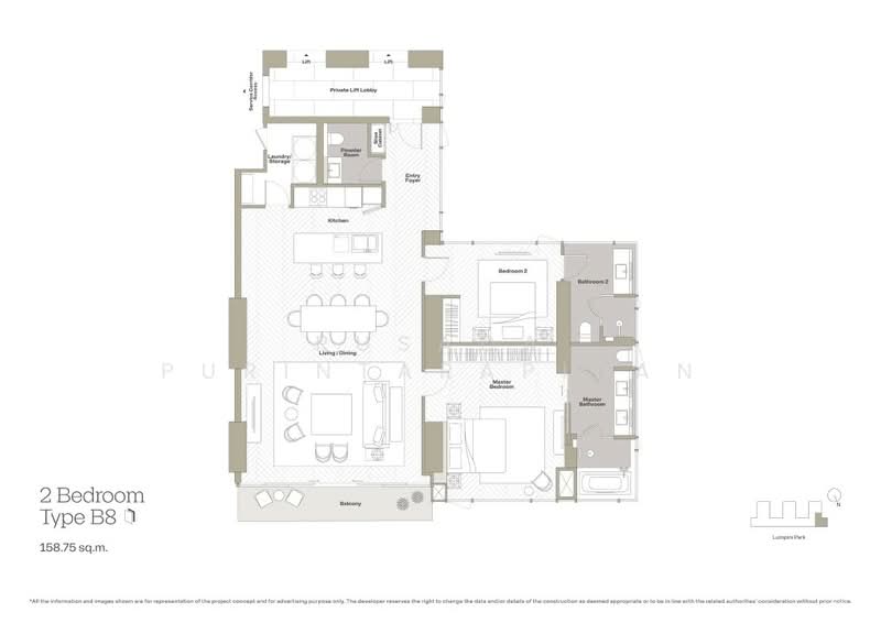 Dusit Central Park (Residences), Bangkok, 946 Rama 4 Road, Silom, Bang Rak, Bangkok, 2 Bedrooms, 159 sqm, Condo For Sale, by Rusada Purintarapiban, 500152666 - DDproperty.com