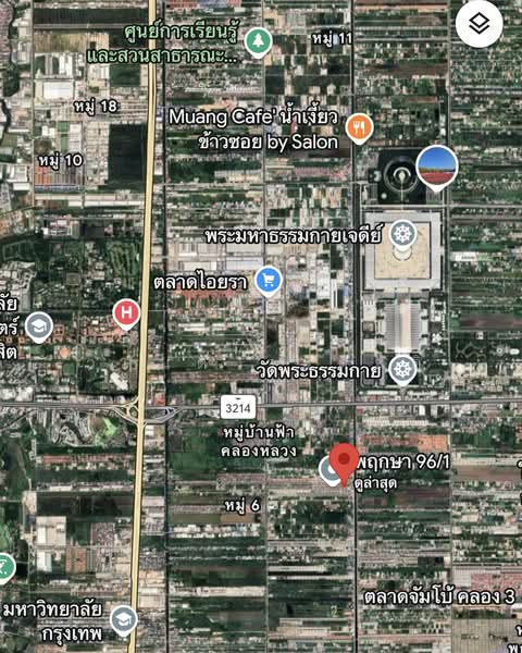 หมู่บ้านพฤกษา 96/1 รังสิต-คลอง2 หลังริม ติดสวน, Pathum Thani, เลียบคลองสอง, Khlong Song, Khlong Luang, Pathum Thani, 3 Bedrooms, 98 sqm, Townhouse For Sale, by Wasan Wasati, 500153690 - DDproperty.com