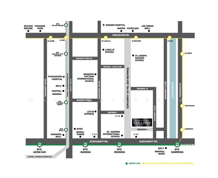 Knightsbridge Collage Sukhumvit 107, Samut Prakan, Sukhumvit 107 Road, Samrong Nua, Muang Samut Prakarn, Samut Prakan, 1 Bedroom, 30 sqm, Condo For Rent, by กำพนธ์ อัศวศิริวิลาศ, 500153919 - DDproperty.com