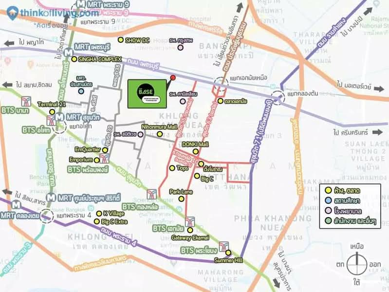 The Base Phetchaburi-Thonglor : เดอะ เบส เพชรบุรี–ทองหล่อ, กรุงเทพ, ถนนเพชรบุรี, บางกะปิ, ห้วยขวาง, กรุงเทพ, 33 ตร.ม., คอนโด ให้เช่า, โดย Isika Tonkham, 500153965 - DDproperty.com