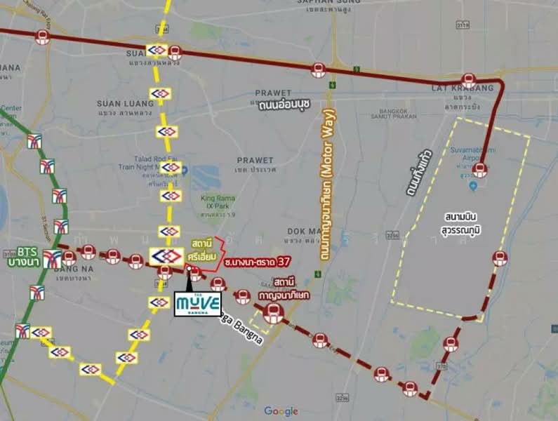 The Muve Bangna, Samut Prakan, 41 Premruetai Lock 10 Alley, Bangphli Yai, Bang Plee, Samut Prakan, 1 Bedroom, 23 sqm, Condo For Rent, by กำพนธ์ อัศวศิริวิลาศ, 500154017 - DDproperty.com