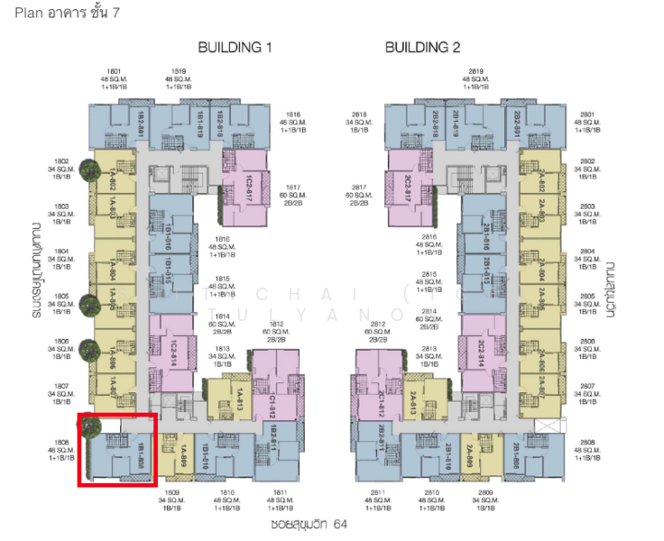 Whizdom Punnawithi Station : วิสซ์ดอม ปุณณวิถี สเตชั่น, กรุงเทพ, ซอยพงษ์เวชอนุสรณ์ 1, บางจาก, พระโขนง, กรุงเทพ, 48 ตร.ม., คอนโด ขาย, โดย Sittichai (Ice) Tulyanon, 500155153 - DDproperty.com