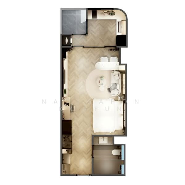 Nakornping Condominium, Chiang Mai, 2 Ratchapruek Rd, Chang Phuak, Muang Chiang Mai, Chiang Mai, 1 Bedroom, 40 sqm, Condo For Sale, by Natthapon Koafun, 500155226 - DDproperty.com