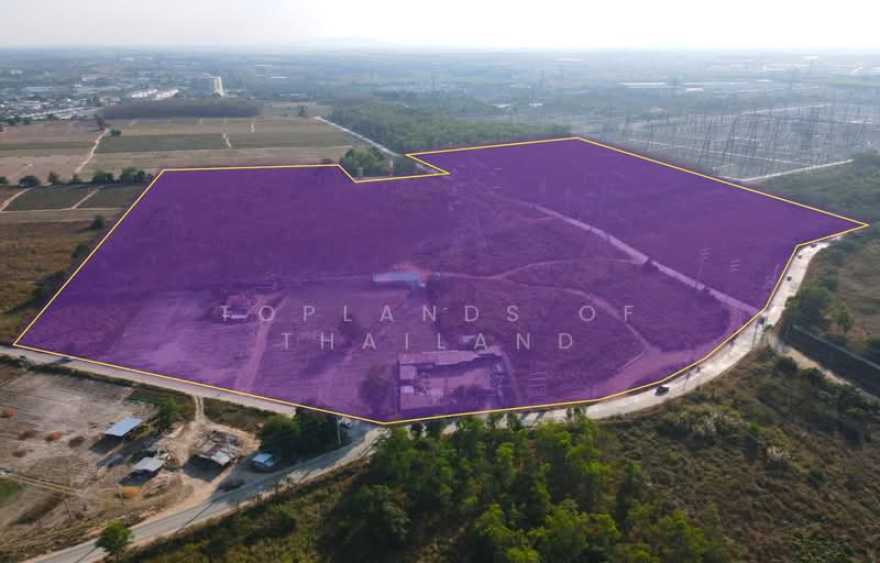 For Sale - ขายที่ดิน มาบยางพร อ.ปลวกแดง ระยอง (Zone อุตสาหกรรม มีไฟฟ้า Support) เนื้อที่ 86 ไร่ ถนนกว้าง 8-15 m, Rayong