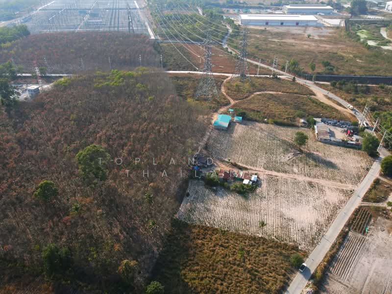 For Sale - ขายที่ดิน มาบยางพร อ.ปลวกแดง ระยอง (Zone อุตสาหกรรม มีไฟฟ้า Support) เนื้อที่ 86 ไร่ ถนนกว้าง 8-15 m, Rayong