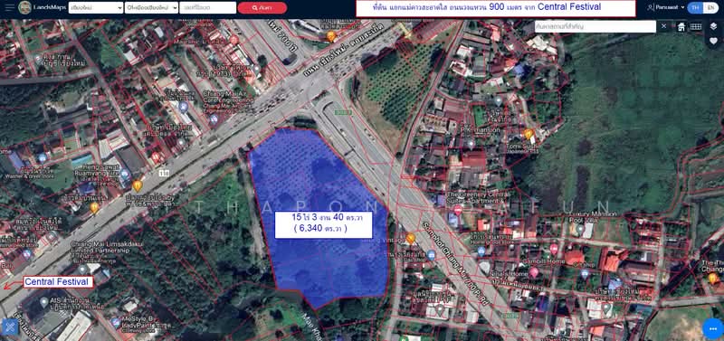 Land for Sale 3 Min from Central Chiangmai, Chiang Mai, เชียงใหม่ - ดอยสะเก็ด, San Phra Net, San Sai, Chiang Mai, , 25,360 sqm, Land For Sale, by Natthapon Koafun, 500155696 - DDproperty.com