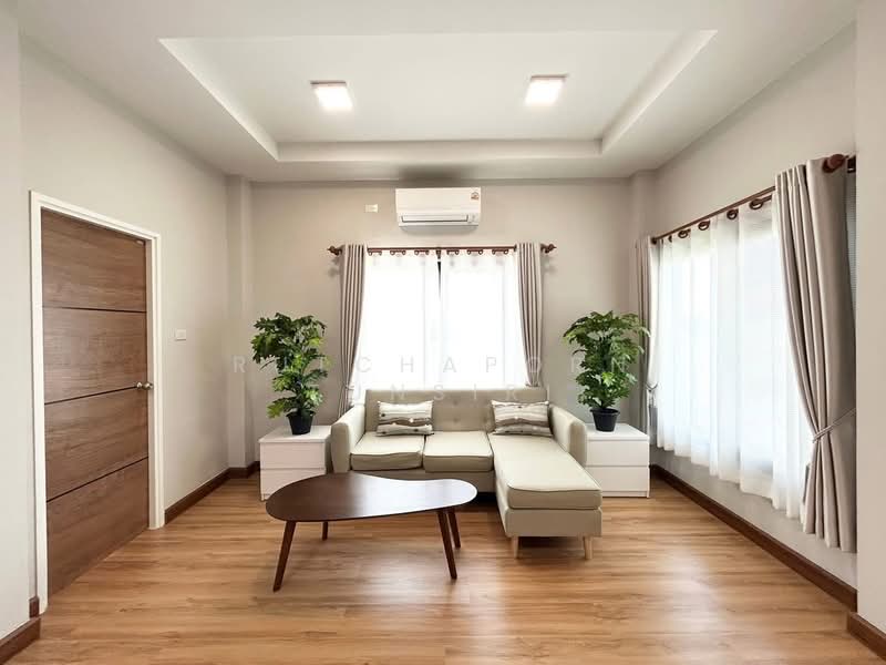 บ้านสวยให้เช่า – ใกล้ตลาดเจริญเจริญ เพียง 10 นาที ค่าเช่า 32,000 บาท / เดือน รหัสทรัพย์ : No.13H694, Chiang Mai, San Kamphaeng, San Kamphaeng, Chiang Mai, 3 Bedrooms, 156 sqm, Single Detached House For Rent, by Rutchaporn Tunsiri, 500157161 - DDproperty.com