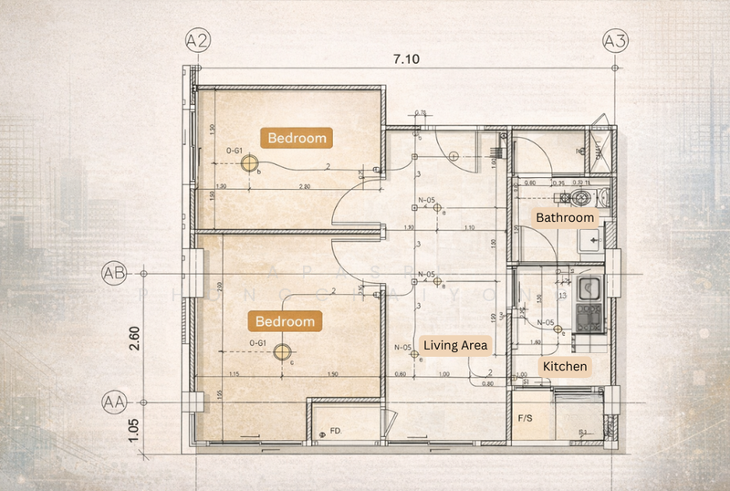 Max Condominium Kaset-Vibhavadi, Bangkok, 124 Moo 2, Vibhavadi Rangsit Rd, Talat Bang Khen, Lak Si, Bangkok, 2 Bedrooms, 48 sqm, Condo For Sale, by Apasri Phongchaiyong, 500157605 - DDproperty.com