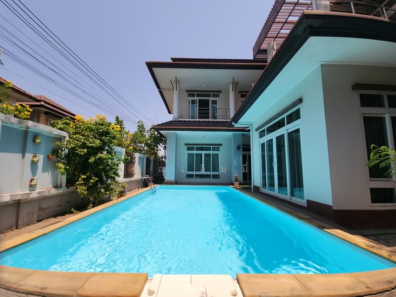ขาย - ขายบ้านเดี่ยว บ้านโป่ง ราชบุรี 100 ตร.วา มีสระว่ายน้ำ 6×8 ม. ใกล้โรงเรียน 450 ม., ราชบุรี