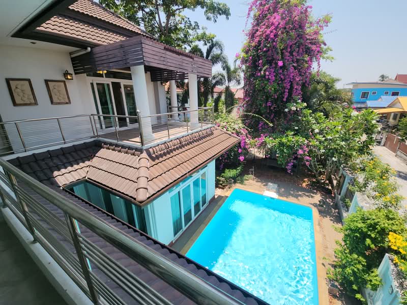 For Sale - ขายบ้านเดี่ยว บ้านโป่ง ราชบุรี 100 ตร.วา มีสระว่ายน้ำ 6×8 ม. ใกล้โรงเรียน 450 ม., Ratchaburi