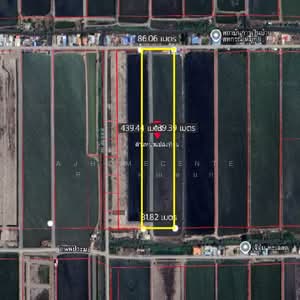 ขาย - ที่ดินพร้อมบ่อน้ำและสิ่งปลูกสร้าง ขนาด23-0-62ไร่ ซ.กรมประมง โคกขาม มหาชัย, สมุทรสาคร