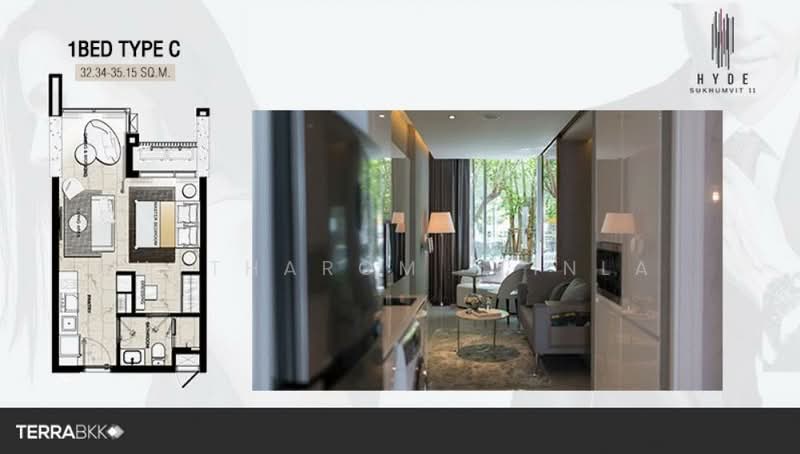 Hyde Sukhumvit 11, Bangkok, 11 Soi Sukhumvit 11, Khlongtoei Nua, Watthana, Bangkok, 1 Bedroom, 35 sqm, Condo For Sale, by Nuttharom Linla , 500158239 - DDproperty.com