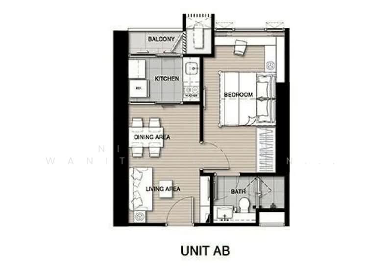 Whizdom Essence, Bangkok, 5 Piyabutr 1 Alley, Bang Chak, Phra Khanong, Bangkok, 1 Bedroom, 35 sqm, Condo For Sale, by Nitchakarn  Wanitwichakornkit , 500158334 - DDproperty.com