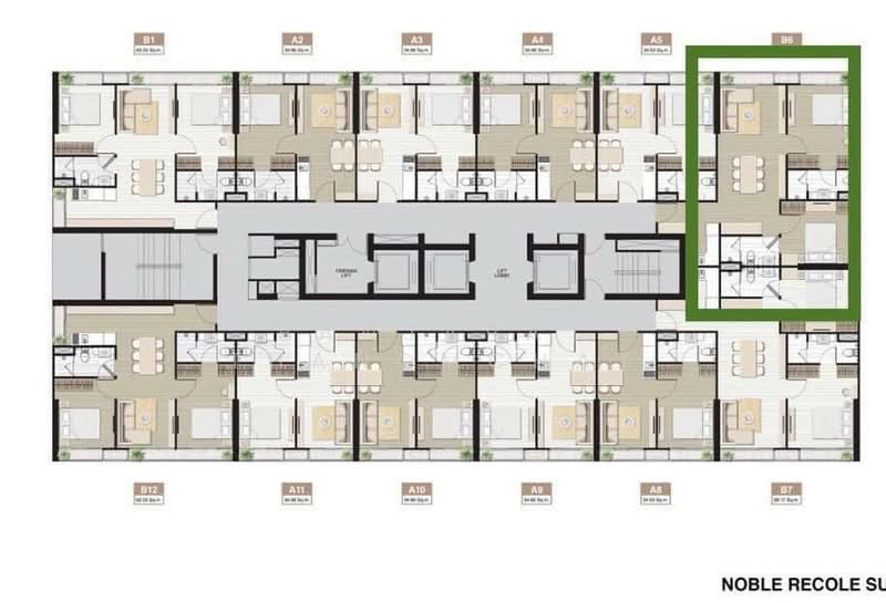 Noble Recole, Bangkok, 77 Soi Sukhumvit 19 Sukhumvit Road, Khlongtoei Nua, Watthana, Bangkok, 2 Bedrooms, 68 sqm, Condo For Rent, by Banjarat Thanomchat, 500158473 - DDproperty.com